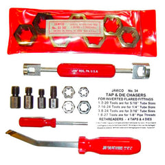 MADE IN USA automative repair tools: spindle rethreader die sets, tire valve stem removers, brake spring remover