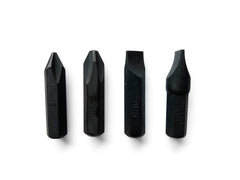 4-piece hex bit set: No. 2 and 3 Phillips bits and 5/16
